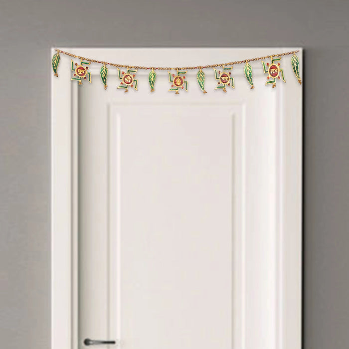 Toran - 35 Inches | Aluminium Material/ Thoranam/ Bandanwar for Home Decor - Toran