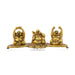 Laughing Buddha Idol - 3 x 7 Inches | Aluminium Happy Man/ Buddha Statue for Home/ 380 Gms Approx - Table Stand Accessories