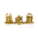 Laughing Buddha Idol - 3 x 7 Inches | Aluminium Happy Man/ Buddha Statue for Home/ 380 Gms Approx - Table Stand Accessories