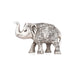 Elephant Statue - 3 x 5 Inches | Aluminium Elephant Figurine/ Elephant Sculpture for Home/ 240 Gms Approx - Table Stand Accessories