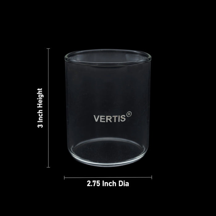 Lamp Glass - 3 x 2.75 Inches | Deepam Glass/ Deep Accessories/ Diya Glass for Vilakku - Lamp Stands & Accessories