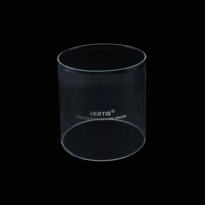 Borosil Glass Chimney - 4.5 x 4 Inches | Borosil Chimney/ Borosil Diya Glass Cover/ Borosil Glass Cover for Lamp - Lamp Stands & Accessories