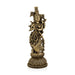 Radha Standing On Base Murti - 9 x 3 Inches | Antique Brass Idol / Radha Statue / Radha Idol for Home & Pooja - Brass Murties