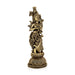 Radha Standing On Base Murti - 9 x 3 Inches | Antique Brass Idol / Radha Statue / Radha Idol for Home & Pooja - Brass Murties