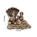 Laxmi Vishnu Idol - 5 x 5 Inches | Vishnu Lakshmi Sheshnag Statue/ Brass Idol for Pooja/ 565 Gms Approx - Brass Murties