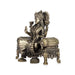 Laxmi Devi Statue - 5.5 x 5.5 Inches | Brass Idol/ Lakshmi Statue Sitting On Sinhasan/ 770 Gms Approx - Brass Murties