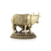 Cow and Calf Idol - 3 x 3.5 Inches | Brass Kamadhenu Statue/ Cow Calf Statue for Pooja/ 210 Gms Approx - Table Stand Accessories