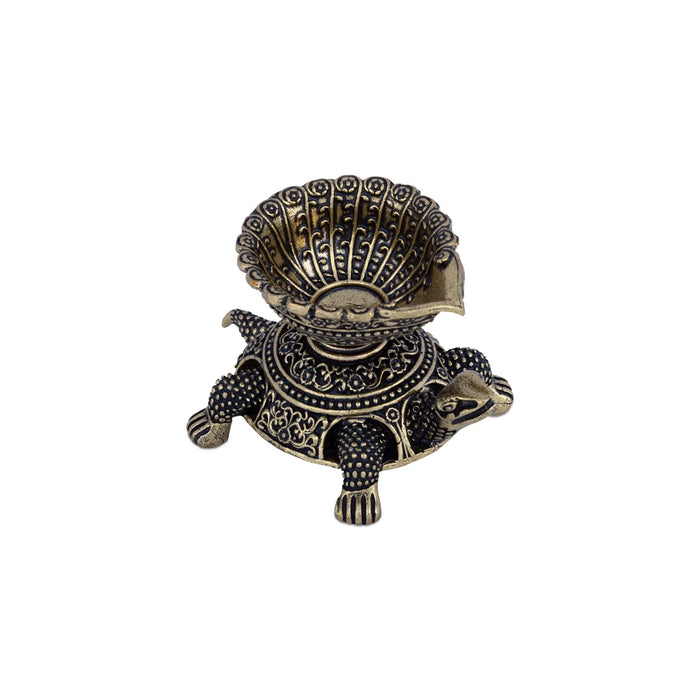 Tortoise Lamp – 1.5 x 2.25 Inches | Brass Idol/ Tortoise Deep for Pooja/ 60 Gms Approx