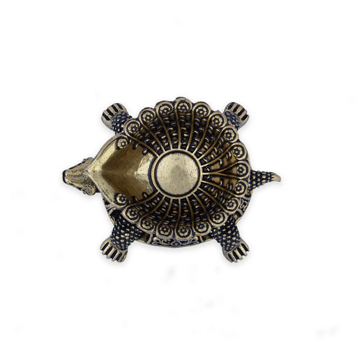 Tortoise Lamp – 1.5 x 2.25 Inches | Brass Idol/ Tortoise Deep for Pooja/ 60 Gms Approx