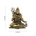 Shivan Statue - 4 x 3.25 Inches |Sitting Shiva Statue/ Brass Idol for Pooja/ 300 Gms Approx - Brass Murties