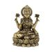 Laxmi Devi Statue - 4 x 3 Inches | Lakshmi Statue Sitting On Lotus / Brass Idol/ Maha Laxmi Idol for Pooja/ 290 Gms Approx - Brass Murties