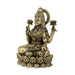 Laxmi Devi Statue - 4 x 3 Inches | Lakshmi Statue Sitting On Lotus / Brass Idol/ Maha Laxmi Idol for Pooja/ 290 Gms Approx - Brass Murties