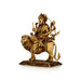 Durga Idol Sitting On Lion With Base - 5 x 4.25 Inches | Brass Idol/ Durga Statue for Pooja - Brass Murties