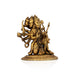 Panchmukhi Hanuman Statue Mandi On Base - 3 x 2.75 Inches | Brass Idol/ Panchamukha Hanuman Idol for Pooja - Brass Murties
