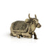 Nandi Murti - 1.75 x 2.25 Inches | Antique Brass Idol/ Nandi Statue/ Nandi Bhagavan / NandiDeva / Decor For Pooja - Brass Murties