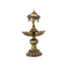 Brass 5 Face Shank design Deepam- 8 x 4.5 Inches |Antique Brass vilakku/ Pooja Lamp/Chakra Deepam/ temple lamp - Deity Lamps