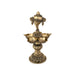 Brass 5 Face Shank design Deepam- 8 x 4.5 Inches |Antique Brass vilakku/ Pooja Lamp/Chakra Deepam/ temple lamp - Deity Lamps