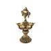 Brass 5 Face Shank design Deepam- 8 x 4.5 Inches |Antique Brass vilakku/ Pooja Lamp/Chakra Deepam/ temple lamp - Deity Lamps