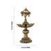 Brass 5 Face Shank design Deepam- 8 x 4.5 Inches |Antique Brass vilakku/ Pooja Lamp/Chakra Deepam/ temple lamp - Deity Lamps