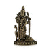 Mayil Murugan Standing On Base Murti - 3.5 x 2.25 Inches | Antique Brass Idol / Peacock Murugar Statue for Pooja - Brass Murties