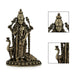 Mayil Murugan Standing On Base Murti - 3.5 x 2.25 Inches | Antique Brass Idol / Peacock Murugar Statue for Pooja - Brass Murties
