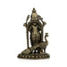 Mayil Murugan Standing On Base Murti - 3.5 x 2.25 Inches | Antique Brass Idol / Peacock Murugar Statue for Pooja - Brass Murties