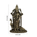 Mayil Murugan Standing On Base Murti - 3.5 x 2.25 Inches | Antique Brass Idol / Peacock Murugar Statue for Pooja - Brass Murties
