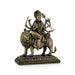 Brass Durga sitting on Lion Murti- 4.25 x 4.25 Inches | Antique Brass Idol/ Durga statue/ Decor For Home & Pooja - Brass Murties