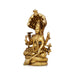 Vishnu Murti Sitting On Sheshnag - 2.25 x 1.25 Inches | Brass Idol/ Vishnu Statue for Pooja - Brass Murties