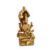 Vishnu Murti Sitting On Sheshnag - 2.25 x 1.25 Inches | Brass Idol/ Vishnu Statue for Pooja - Brass Murties