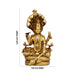 Vishnu Murti Sitting On Sheshnag - 2.25 x 1.25 Inches | Brass Idol/ Vishnu Statue for Pooja - Brass Murties