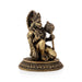 Hanuman Mandi On Base Murti -2.5 x 1.5 Inches | Antique Brass Statue/ Anjaneyar Sculpture For Home Decor - Brass Murties