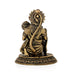Hanuman Mandi On Base Murti -2.5 x 1.5 Inches | Antique Brass Statue/ Anjaneyar Sculpture For Home Decor - Brass Murties