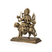 Brass Durga sitting on Tiger Murti- 6.5 x 5.5 Inches| Antique Brass Idol/ Durga statue/ Decor For Home & Pooja - Brass Murties