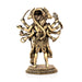 Panchamukha Hanuman Standing On Base Murti - 8 x 5.5 Inches | Antique Brass Statue/ Anjaneyar Sculpture For Home Decor - Brass Murties