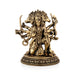 Panchamukhi Hanuman Mandi On Base Murti -7 x 5.5 Inches | Antique Brass Statue/ Anjaneyar Sculpture For Home Decor - Brass Murties