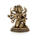 Panchamukhi Hanuman Mandi On Base Murti -7 x 5.5 Inches | Antique Brass Statue/ Anjaneyar Sculpture For Home Decor - Brass Murties