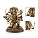 Panchamukhi Hanuman Mandi On Base Murti -7 x 5.5 Inches | Antique Brass Statue/ Anjaneyar Sculpture For Home Decor - Brass Murties