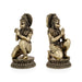 Ramar Murti Set - 10 x 3 Inches | Antique Brass Statue/ Sita Ram Laxman Hanuman/ Ram Darbar Idol for Pooja - Brass Murties