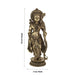 Ramar Murti Set - 10 x 3 Inches | Antique Brass Statue/ Sita Ram Laxman Hanuman/ Ram Darbar Idol for Pooja - Brass Murties