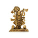 Bihari Shrinathji Murti Standing On Base - 4.5 x 3.5 Inches | Antique Brass Idol/ Krishna Murti for Pooja - Brass Murties