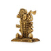 Bihari Shrinathji Murti Standing On Base - 4.5 x 3.5 Inches | Antique Brass Idol/ Krishna Murti for Pooja - Brass Murties