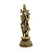 Radha Krishna Standing On Base Murti - 8.5 x 3 Inches | Antique Brass Idol / Radha Krishna Statue For Home - Brass Murties
