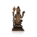 Kamakshi Idol Sitting On Base - 3 x 1.5 Inches | Kamatchi Amman Statue/ Brass Idol for Worship - Brass Murties