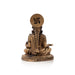 Annapurna Devi Sitting On Base - 2.75 x 2.5 Inches | Brass Idol/ Annapoorani Statue for Pooja - Brass Murties
