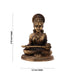 Annapurna Devi Sitting On Base - 2.75 x 2.5 Inches | Brass Idol/ Annapoorani Statue for Pooja - Brass Murties