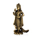 Peacock Murugan standing On Kamal Base Murti- 6 x 3.5 Inches|Antique Brass Idol/ Murugan Decor For Home & Pooja - Brass Murties