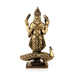 Peacock Murugan standing On Base Murti- 6 x 3.5 Inches|Antique Brass Idol/ Murugan Statue Decor For Home & Pooja - Brass Murties