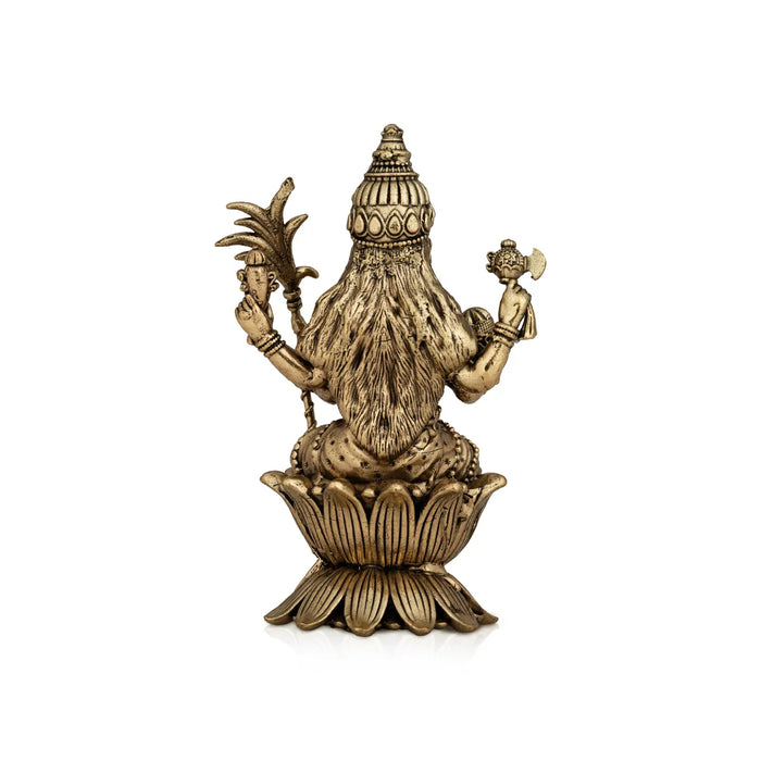 Raja Rajeshwari Devi Sitting On Base - 4 X 2 Inches | Brass Idol / Rajeshwari Murti For Pooja Room