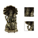 Lakshmi Narasimhar sitting on Nagam Base Murti- 3 x 2 Inches | Antique Brass Idol/ Laxmi Narashimar Statue - Brass Murties